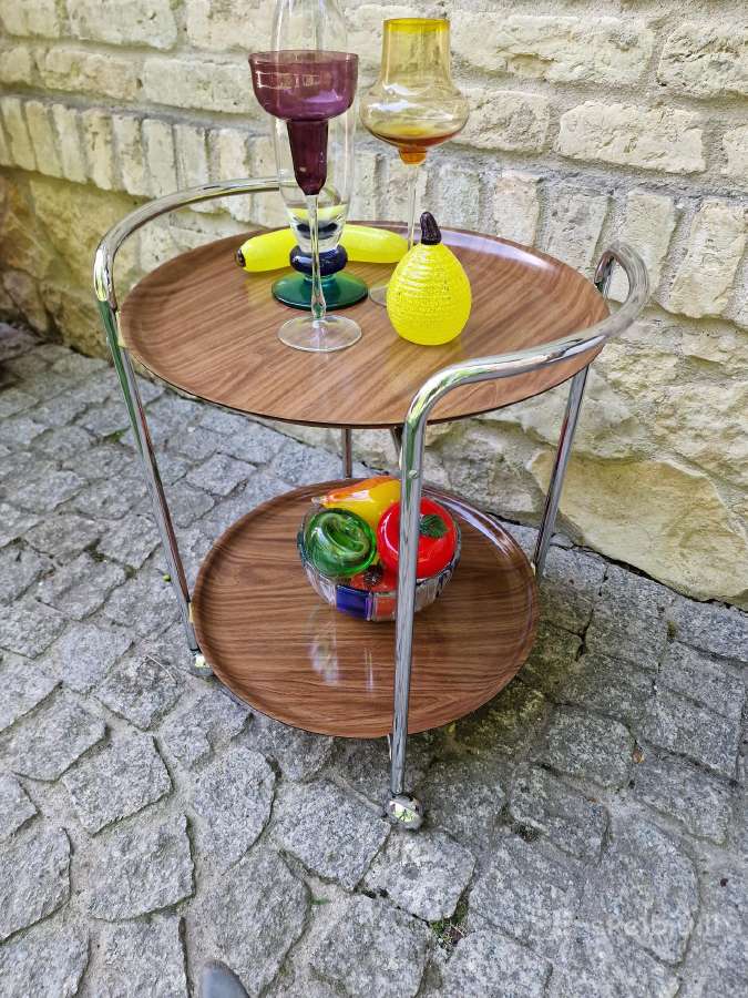 Vintažinis mid century servantas/baro vežimėlis - nuotraukos Nr. 8