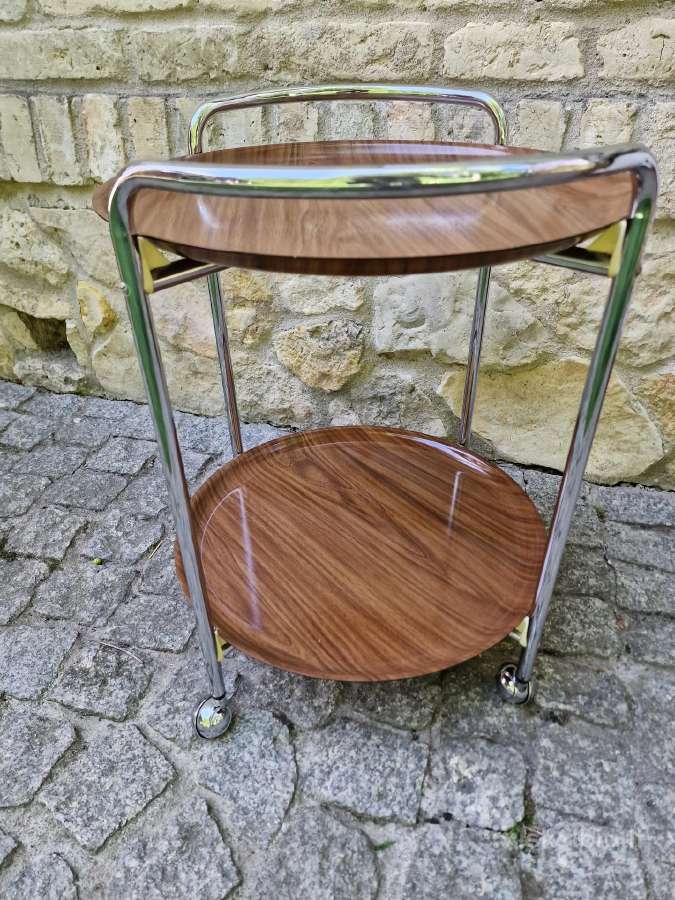 Vintažinis mid century servantas/baro vežimėlis - nuotraukos Nr. 9