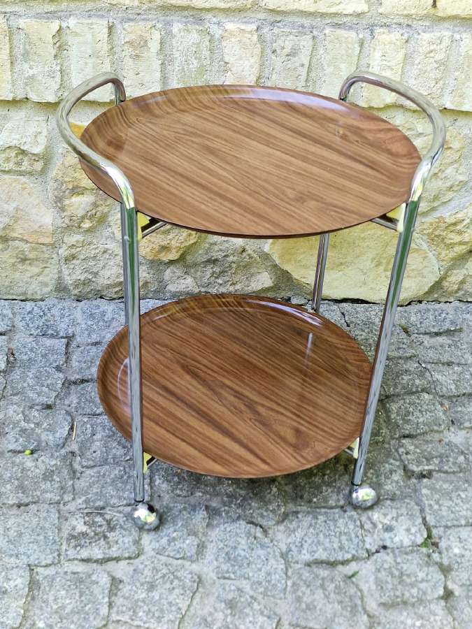 Vintažinis mid century servantas/baro vežimėlis - nuotraukos Nr. 29