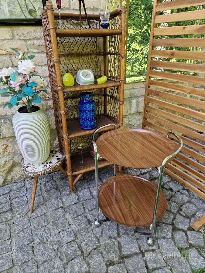 Vintažinis mid century servantas/baro vežimėlis - nuotraukos Nr. 30