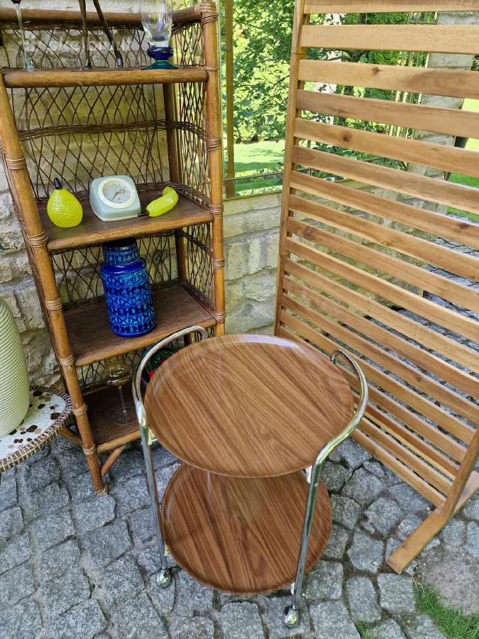 Vintažinis mid century servantas/baro vežimėlis - nuotraukos Nr. 32