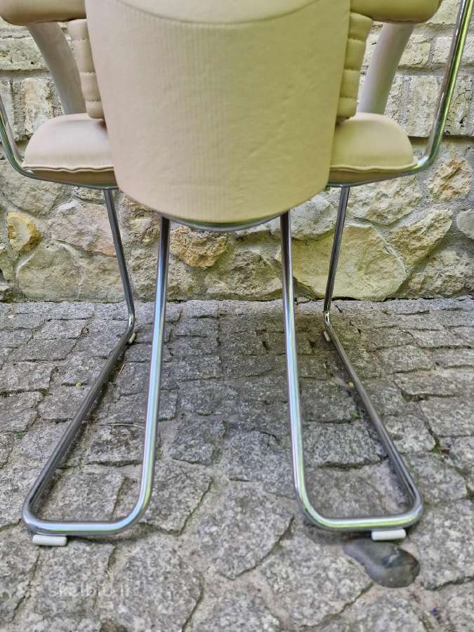 Vintažinė odinė Bauhaus st.darbo kėdė - nuotraukos Nr. 8