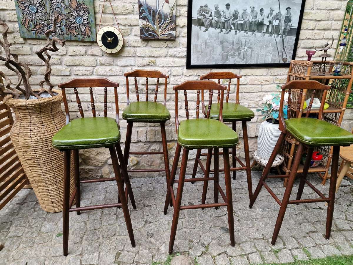 Vintažinės ąžuolinės baro kėdės - nuotraukos Nr. 8