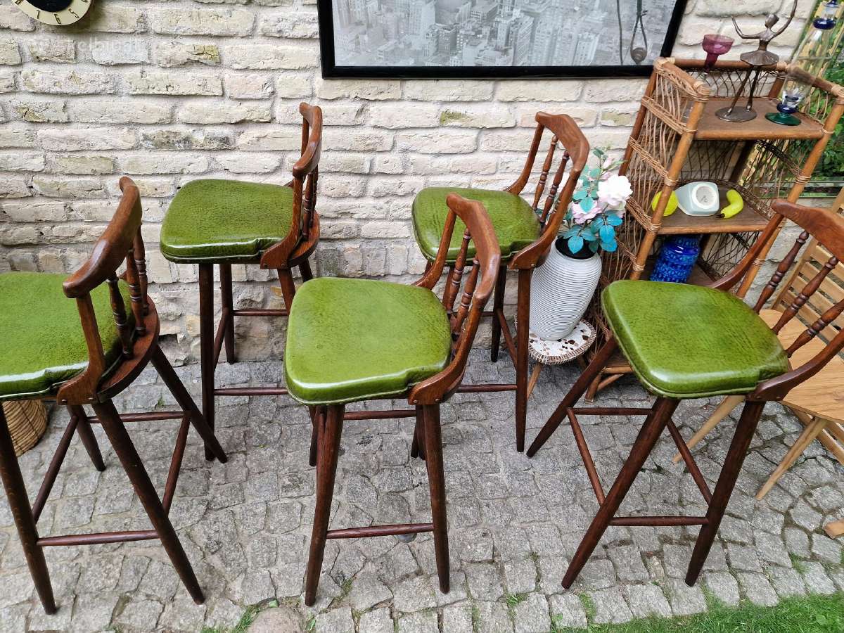 Vintažinės ąžuolinės baro kėdės - nuotraukos Nr. 15