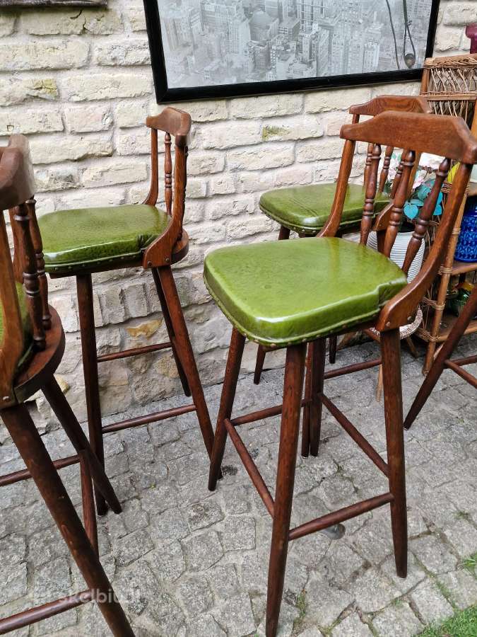 Vintažinės ąžuolinės baro kėdės - nuotraukos Nr. 20