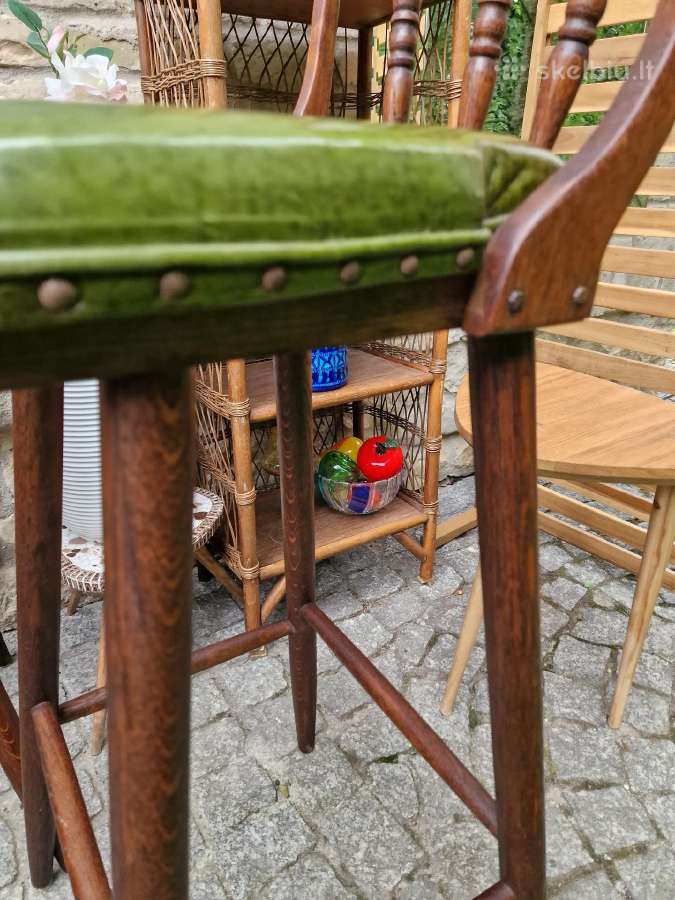 Vintažinės ąžuolinės baro kėdės - nuotraukos Nr. 27