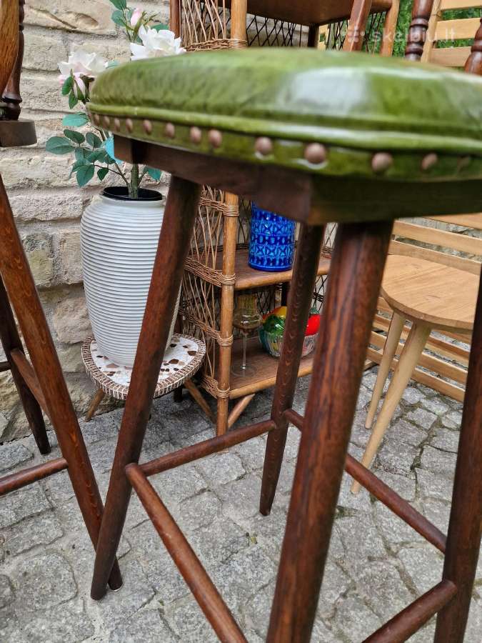Vintažinės ąžuolinės baro kėdės - nuotraukos Nr. 28
