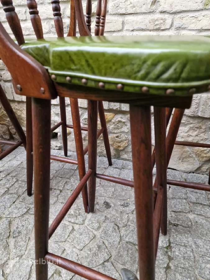 Vintažinės ąžuolinės baro kėdės - nuotraukos Nr. 29