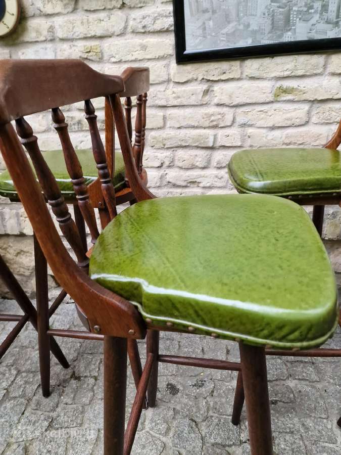 Vintažinės ąžuolinės baro kėdės - nuotraukos Nr. 30