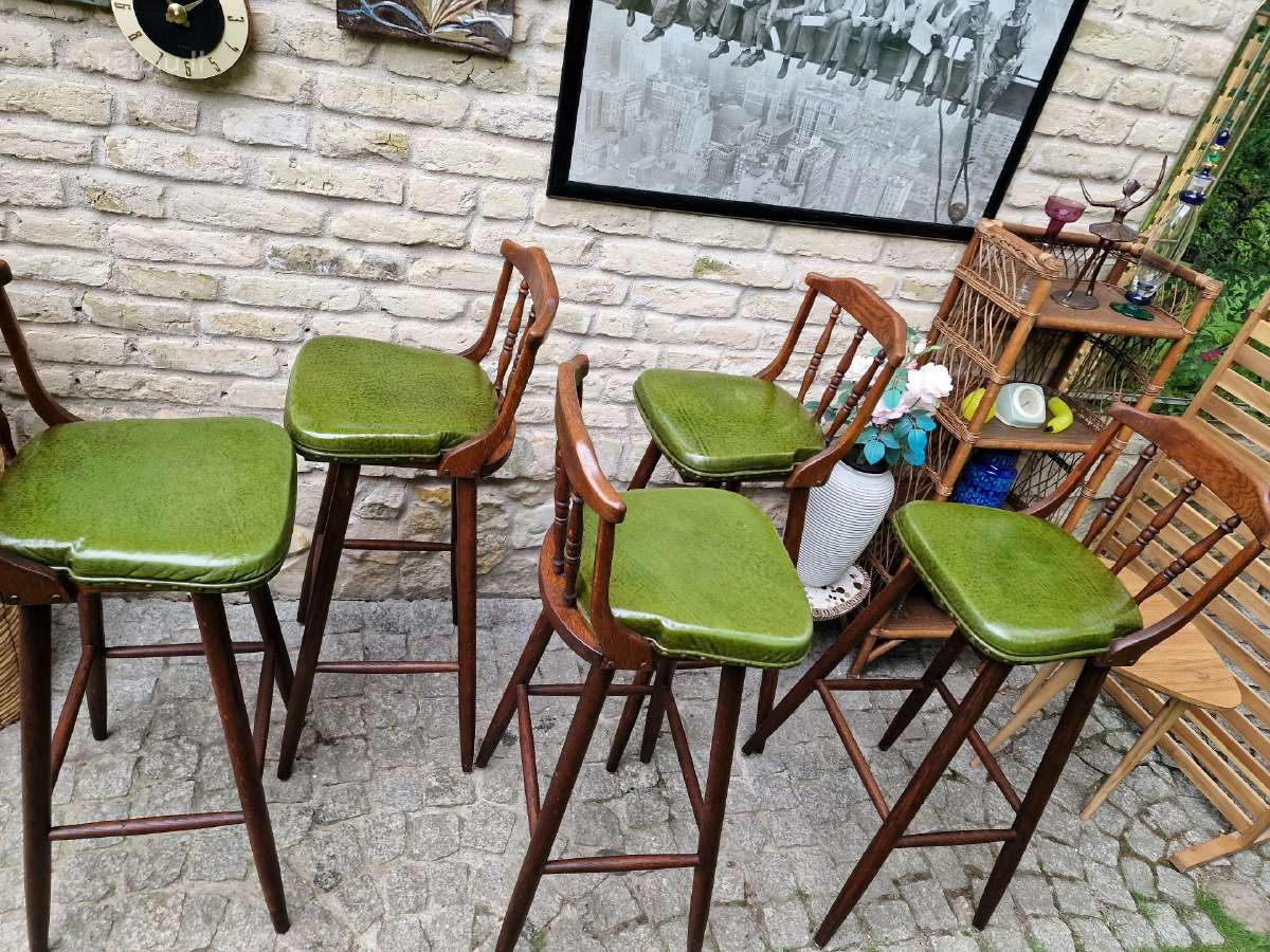 Vintažinės ąžuolinės baro kėdės - nuotraukos Nr. 35