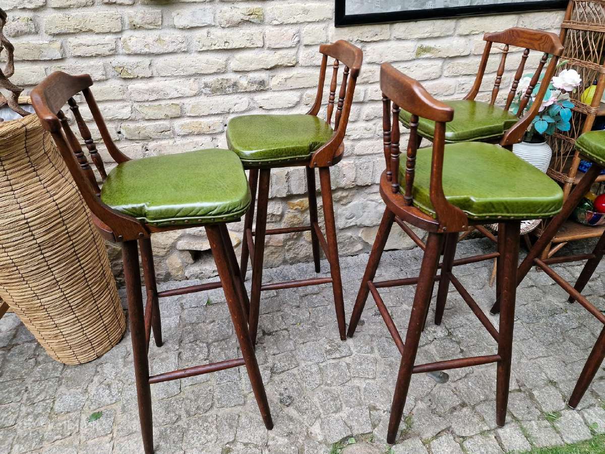Vintažinės ąžuolinės baro kėdės - nuotraukos Nr. 38