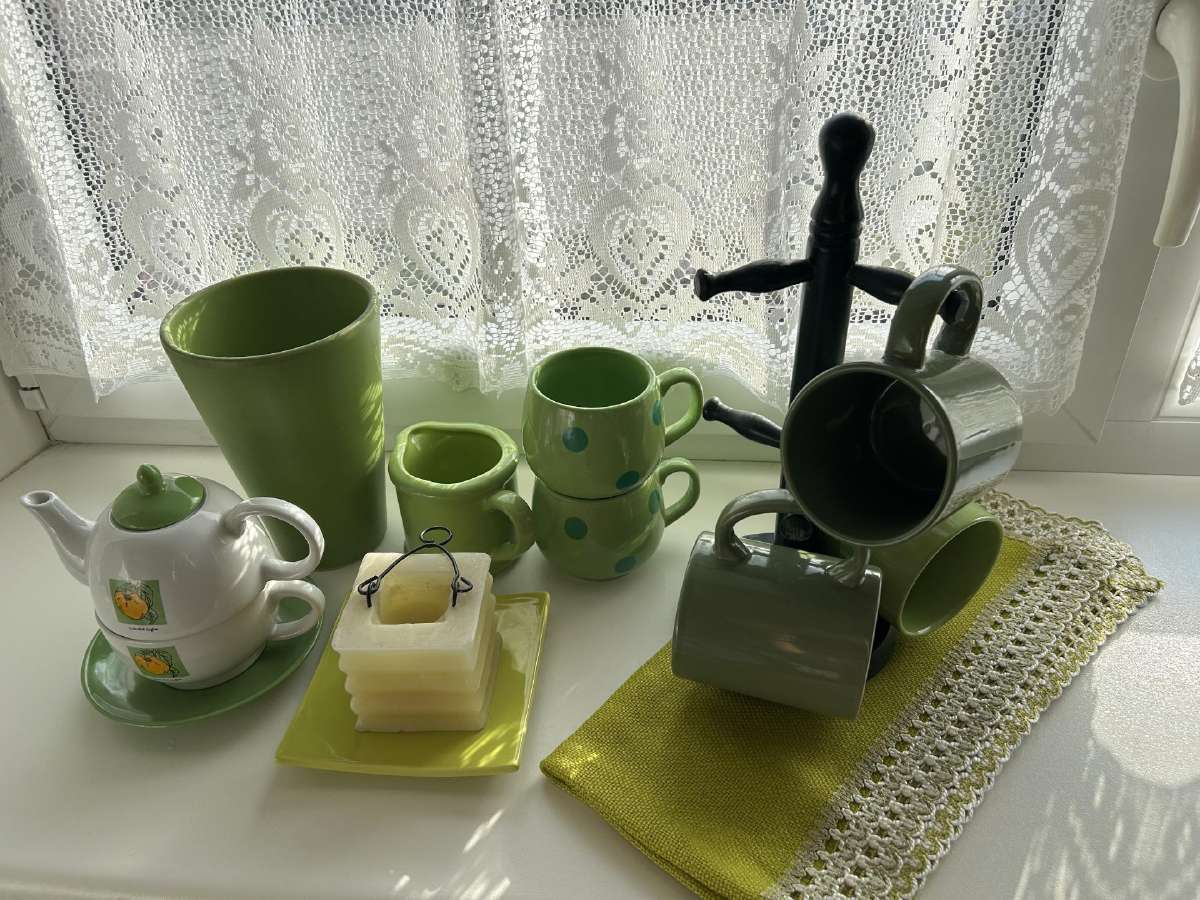 Žaliu indu, staltiesės, kilimėlių rinkinys - nuotraukos Nr. 4