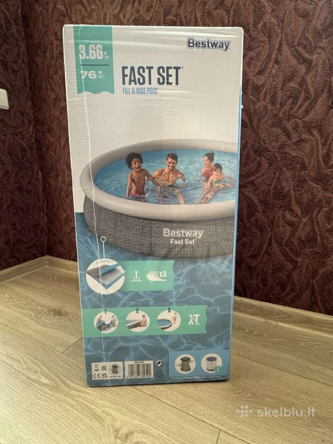 Nauji baseinai Bestway Fast Set 366x76 su Filtru ! - nuotraukos Nr. 3
