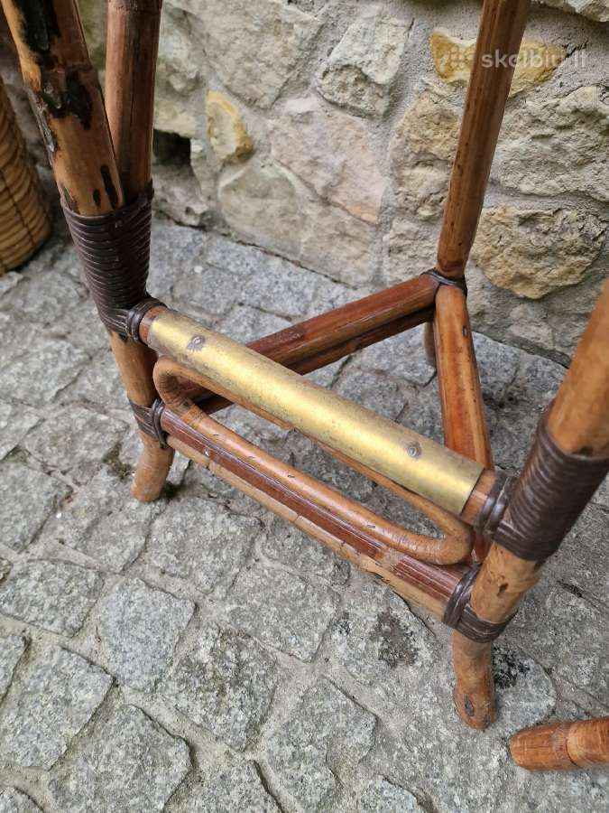 Vintažinės ratango baro kėdės - nuotraukos Nr. 18