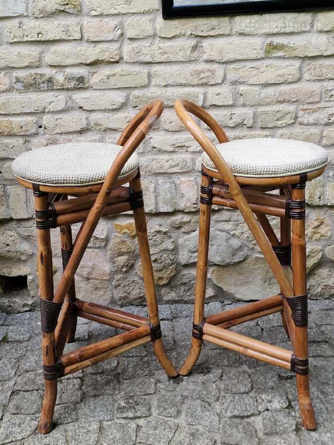 Vintažinės ratango baro kėdės - nuotraukos Nr. 25