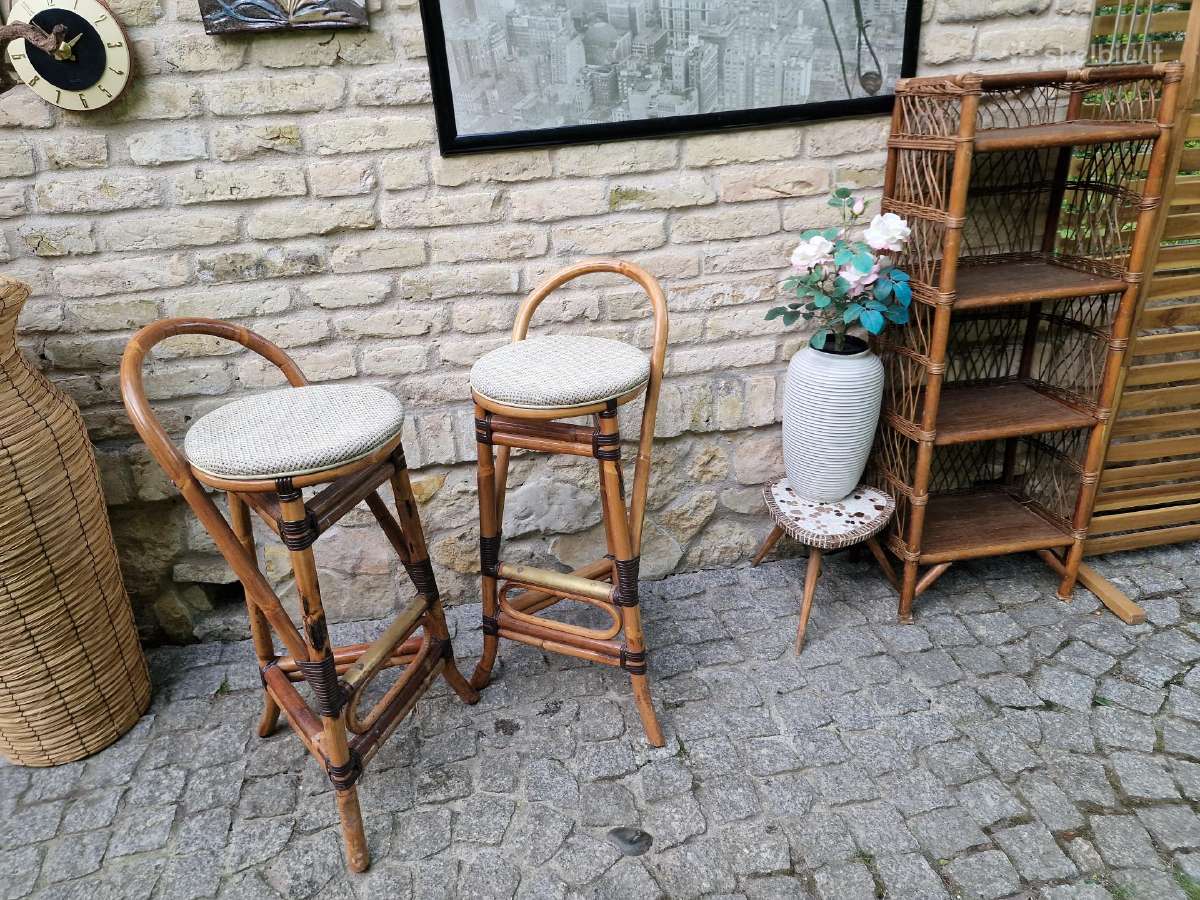 Vintažinės ratango baro kėdės - nuotraukos Nr. 35