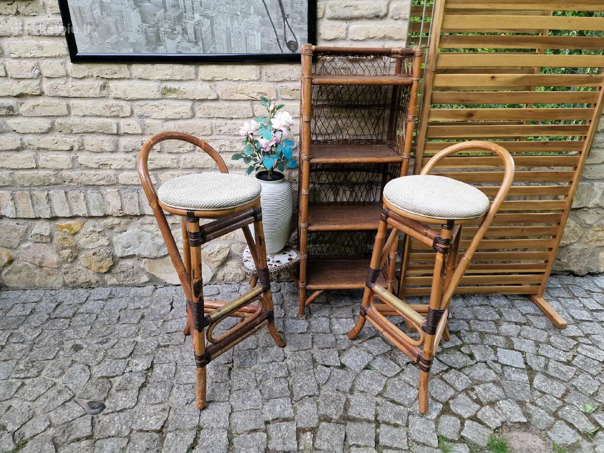 Vintažinės ratango baro kėdės - nuotraukos Nr. 36