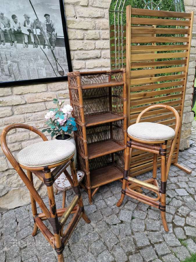 Vintažinės ratango baro kėdės - nuotraukos Nr. 37