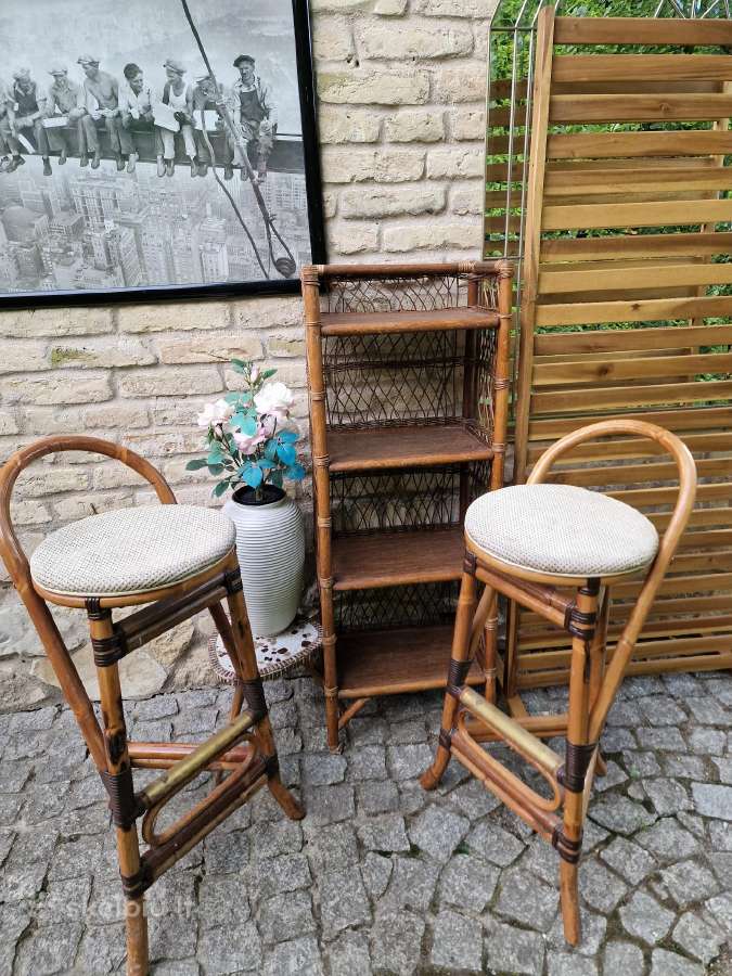 Vintažinės ratango baro kėdės - nuotraukos Nr. 38