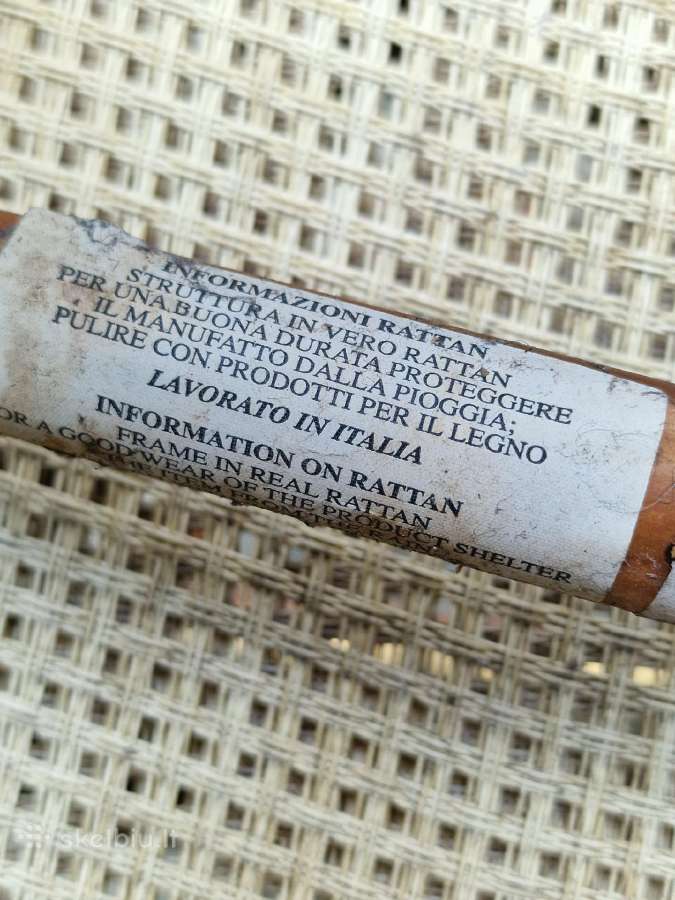 Vintažinės ratango baro kėdės - nuotraukos Nr. 30