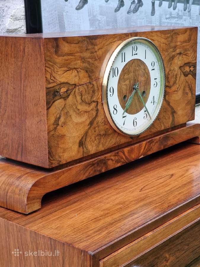 Vintažinis Art Deco stalo/židinio laikrodis - nuotraukos Nr. 7