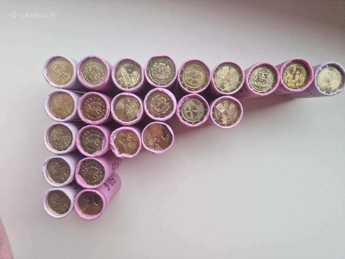 Proginės 2€ monetos ritinėliais