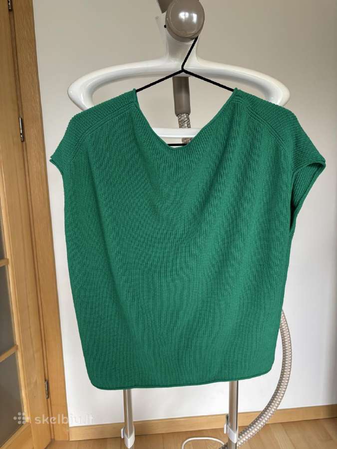 Medvilninis žalias Massimo Dutti megztinis, Xs - nuotraukos Nr. 6