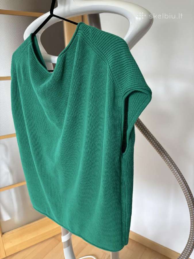 Medvilninis žalias Massimo Dutti megztinis, Xs