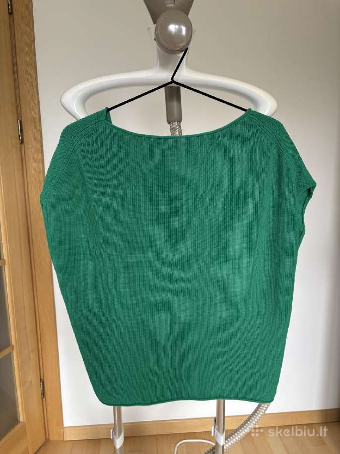 Medvilninis žalias Massimo Dutti megztinis, Xs - nuotraukos Nr. 7