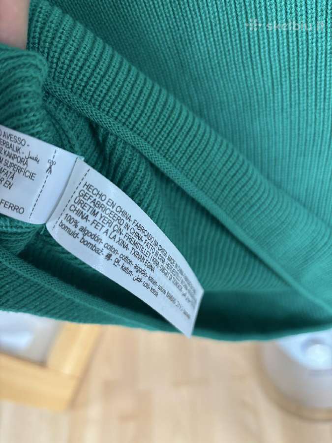 Medvilninis žalias Massimo Dutti megztinis, Xs - nuotraukos Nr. 8