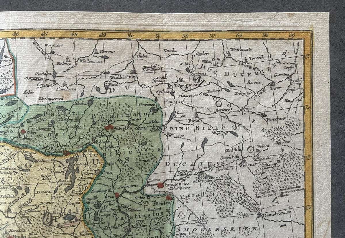 1773 metų originalus Atr žemėlapis - nuotraukos Nr. 2