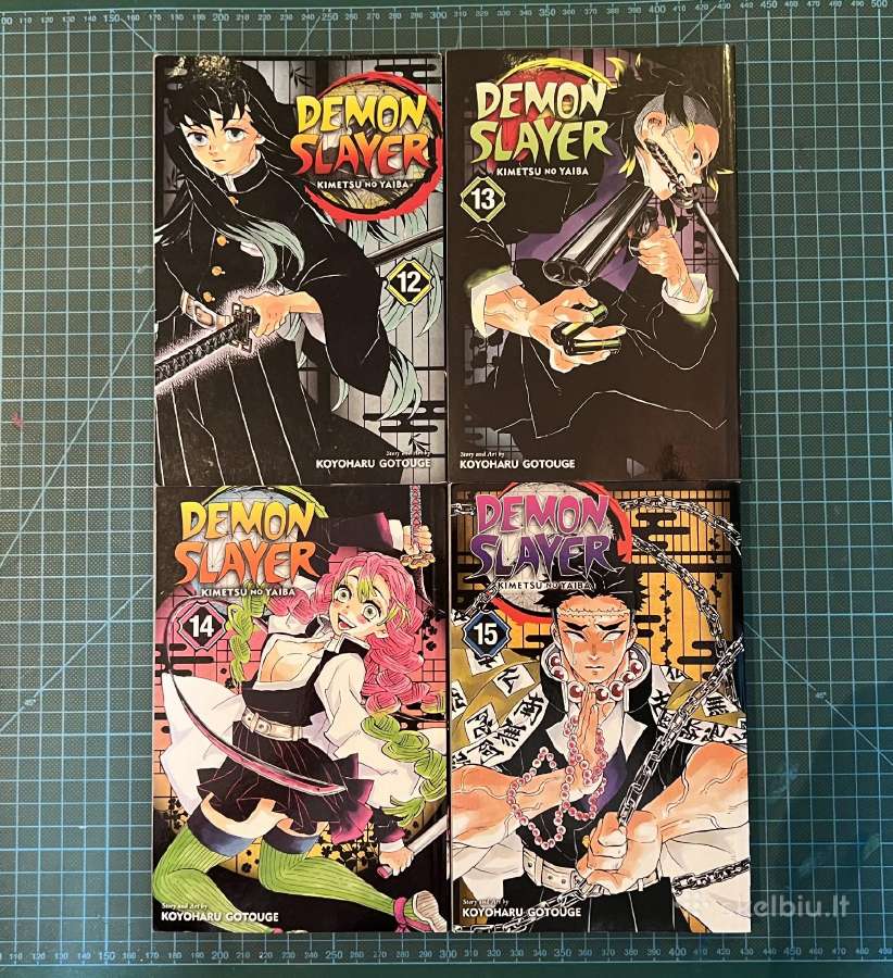Demon Slayer manga vol komiksai 12-15