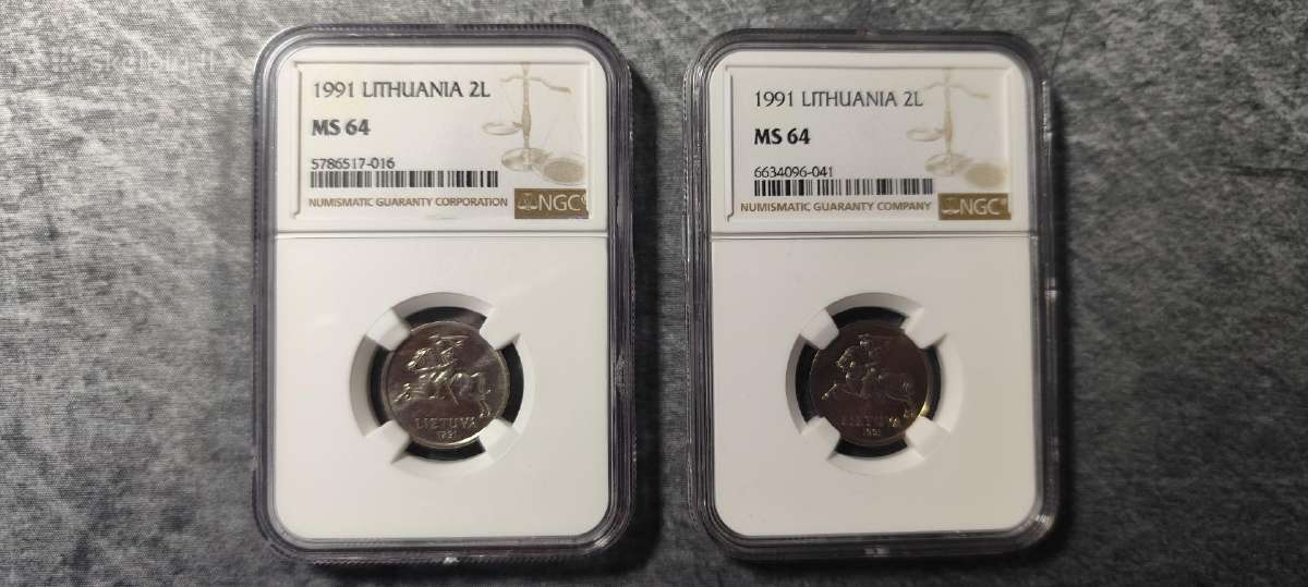 Ngc Ms64 1991 2 litai - nuotraukos Nr. 4