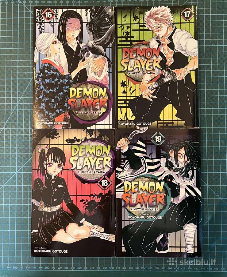 Demon Slayer manga vol komiksai 16-19