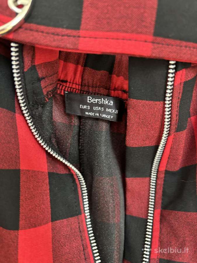 Idealios būklės raudonas mini sijonas Bershka - nuotraukos Nr. 3
