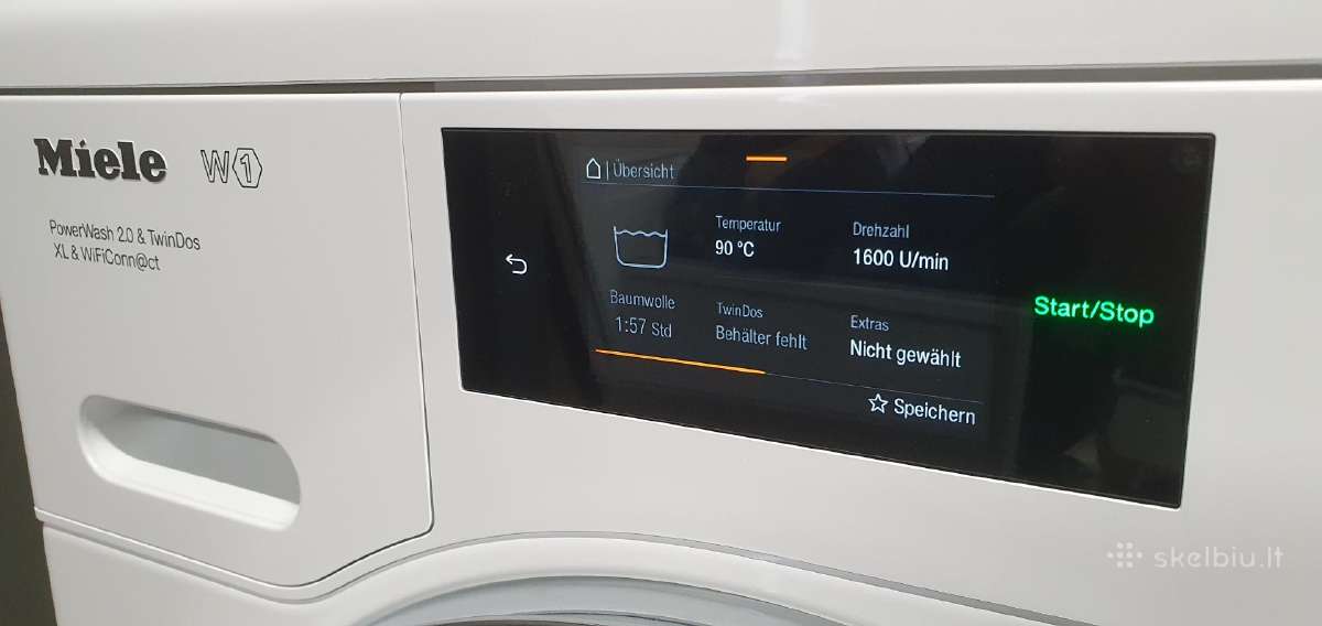Miele W1 Powerwash 2.0 & Twindos XL 9kg A - nuotraukos Nr. 21