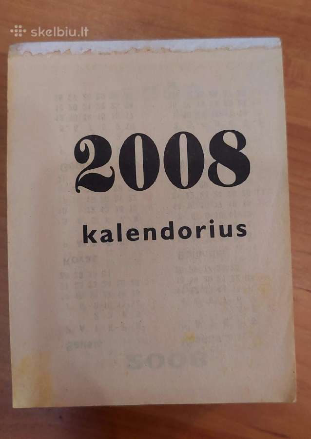 Seni kalendorių lapeliai - nuotraukos Nr. 10