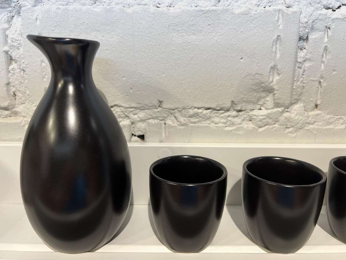 Sake puodeliai iš keramikos ir grafinas - nuotraukos Nr. 3