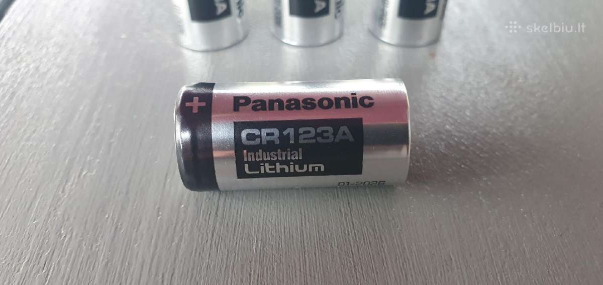 Cr123a baterijos Panasonic (naujos)