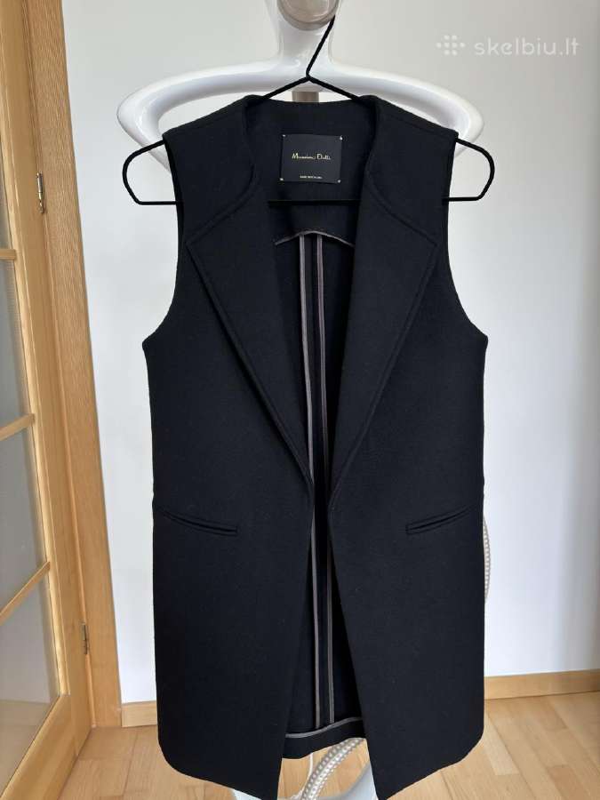 Juoda vilnonė Massimo Dutti liemenė, Xs - nuotraukos Nr. 2