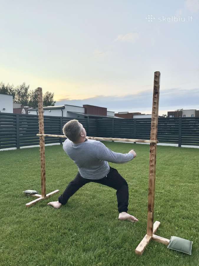 Lauko žaidimų Cornhole,golfo kopėtėlių,jenga nuoma - nuotraukos Nr. 13