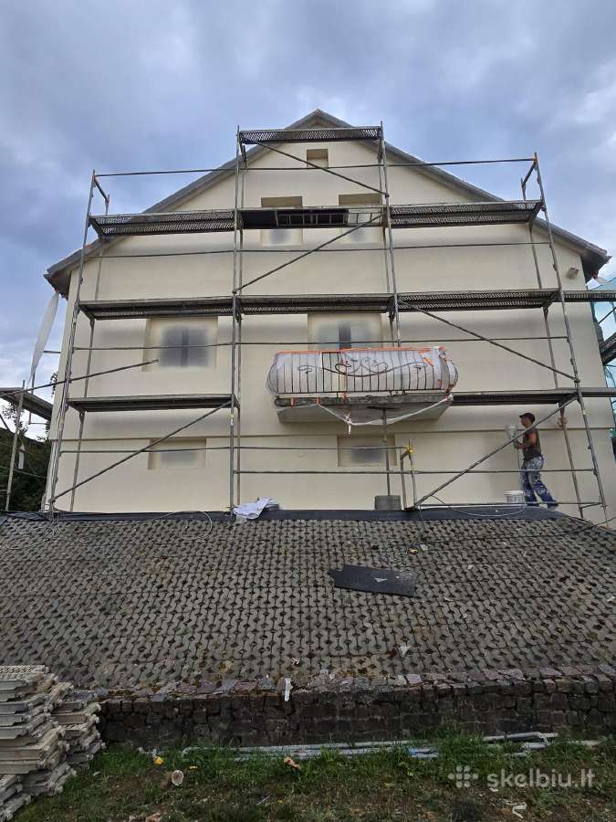Dekoratyvinio,struktūrinio tinko purškimas,dėjimas - nuotraukos Nr. 21