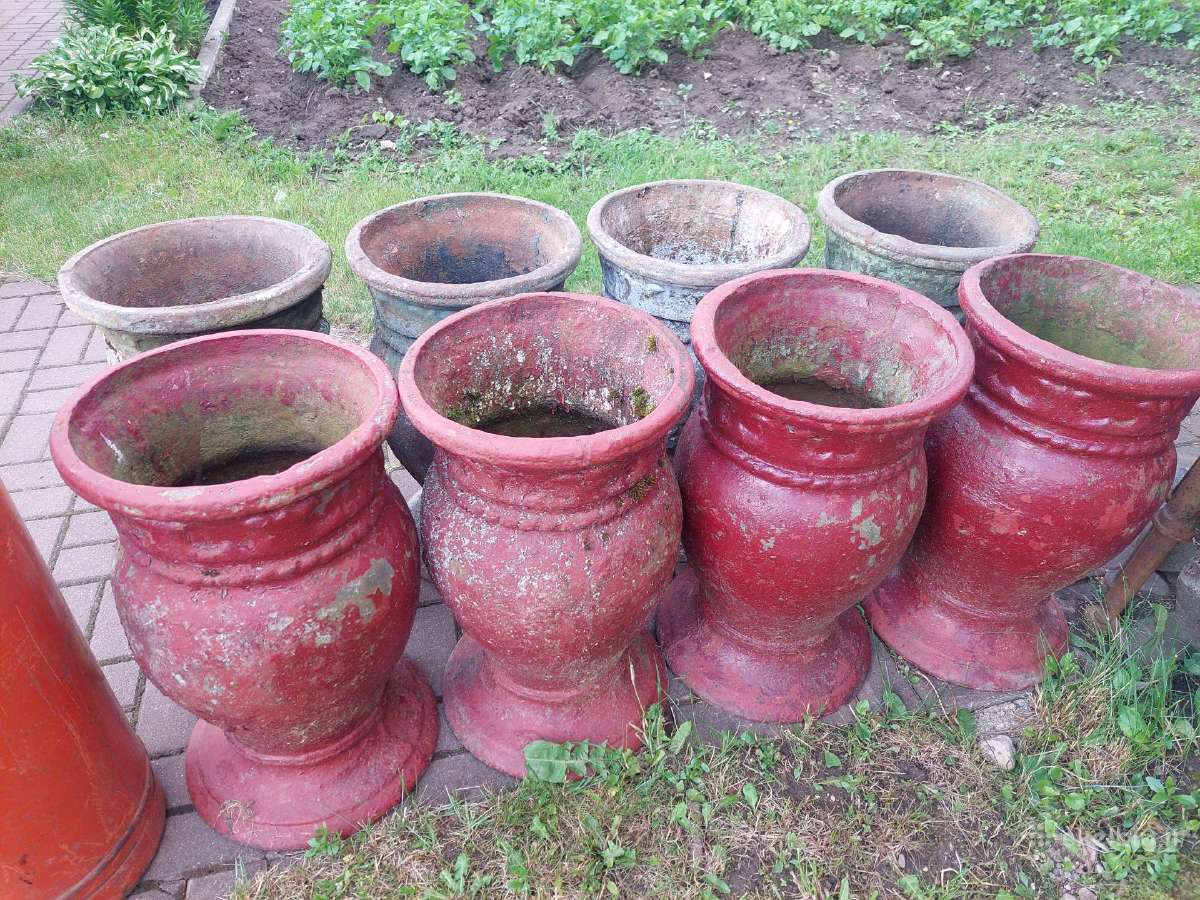 Špižinės šiukšliadežės- gelių vazonai - nuotraukos Nr. 6