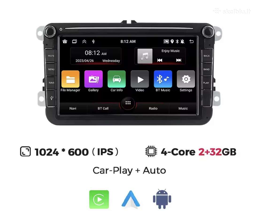 Android/apple carplay Multimedijos VW Skoda Seat - nuotraukos Nr. 9
