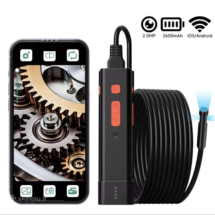 5,5 mm WiFi Dual endoskopinė kamera 1920p - nuotraukos Nr. 2