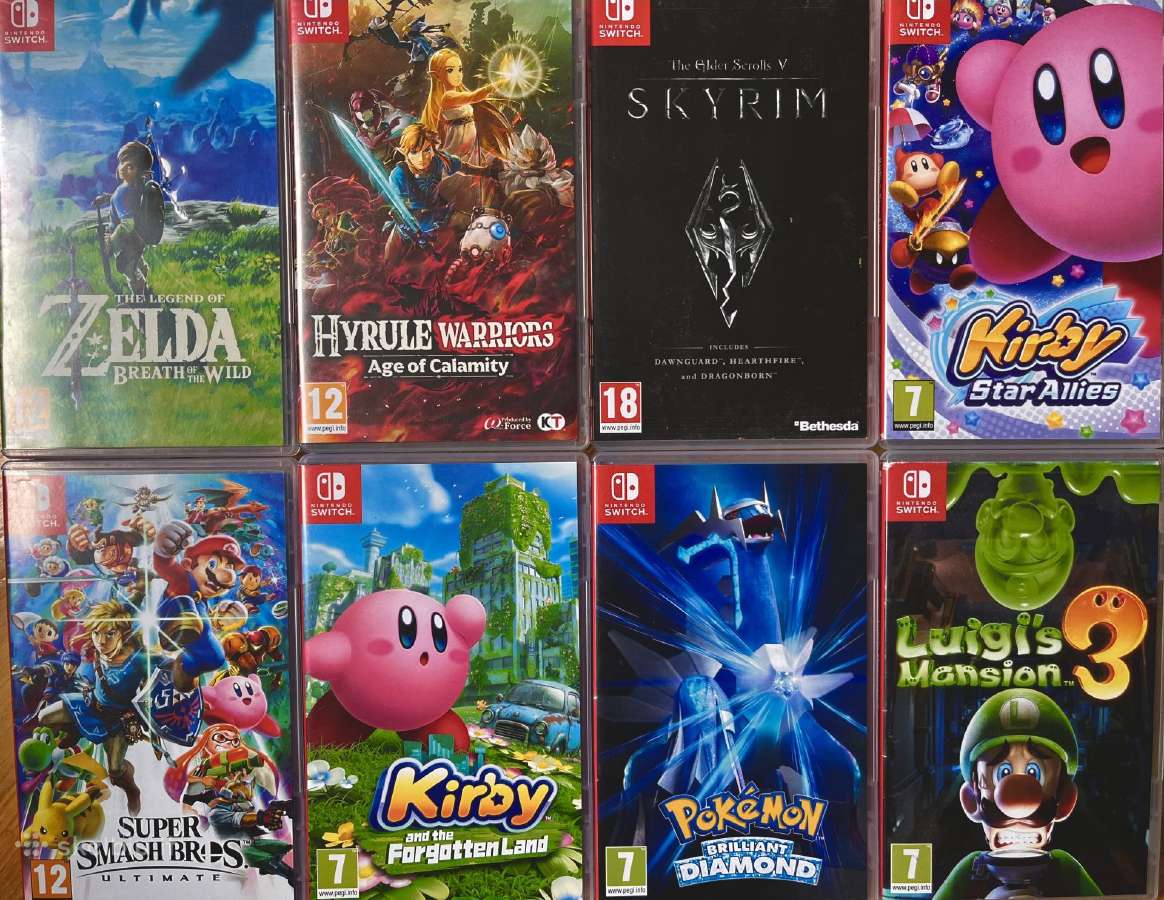 Nintendo Switch komplektas su 7 žaidimais - nuotraukos Nr. 4