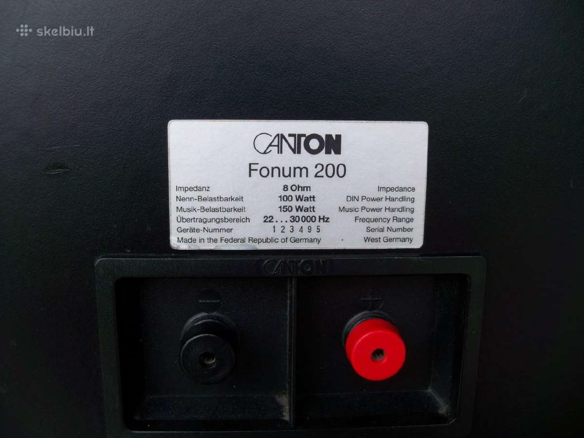 Tandberg. Canton fonum 200. Jbl. Grundig box. - nuotraukos Nr. 21
