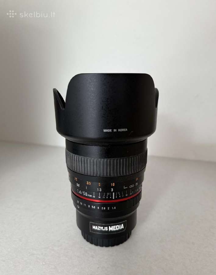 Samyang 50mm f/1.4 (Mft) objektyvas - nuotraukos Nr. 3