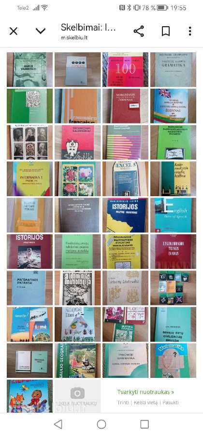 Daug studentams, moksleiviams, vadovėlių, zodynu