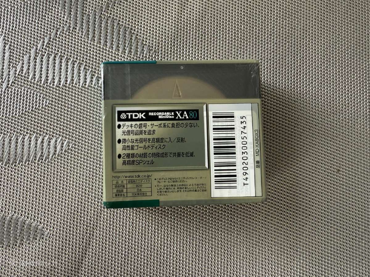 Tdk Xa 80 mini disc 3 md pakuotė (nauji) - nuotraukos Nr. 2